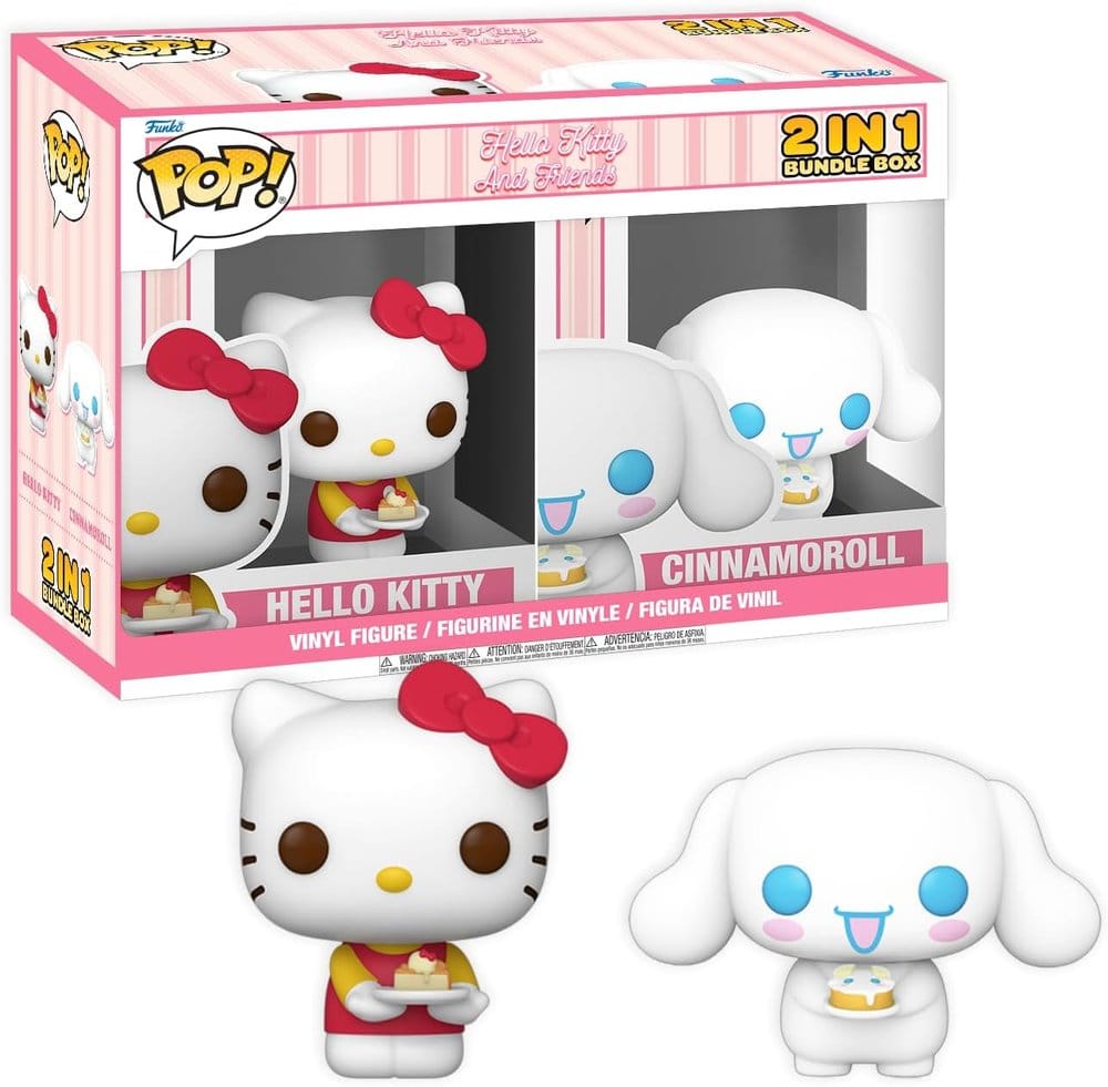 Hello Kitty Exclusive Box Cinnamoroll & Hello Kitty with Cake Assembled 0889698928540