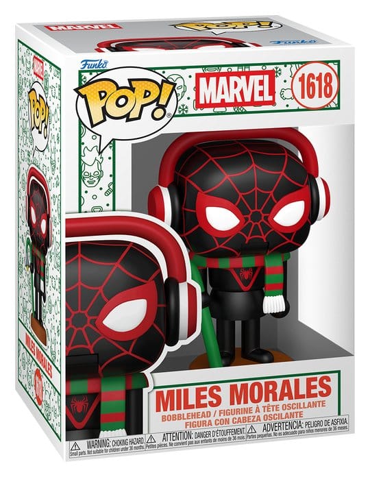 Marvel POP! Vinyl Figure : Holiday S6- Miles(NTKR) 9 cm 0889698928915