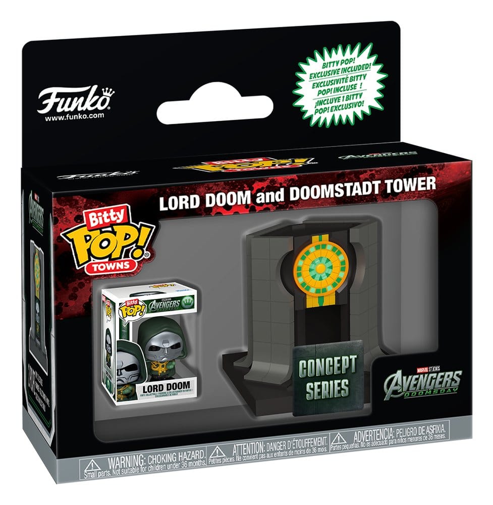 AVD Bitty POP! Town Lord Doom and Doomstadt Tower 0889698929516
