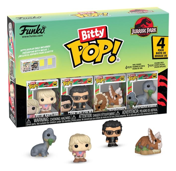 Jurassic Park Bitty POP! Vinyl Figure 4-Pack Triceratops 2,5 cm 0889698929530