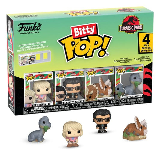 Jurassic Park Bitty POP! Vinyl Figure 4-Pack Triceratops 2,5 cm 0889698929530