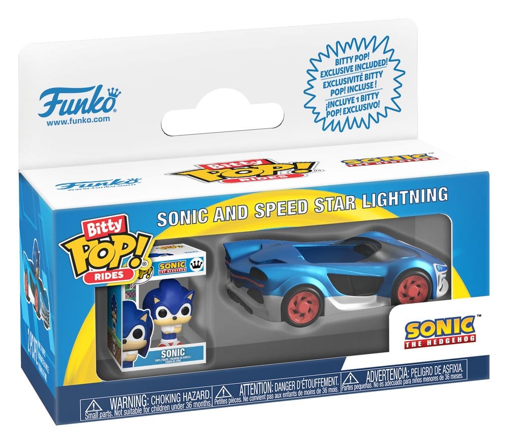 Sonic Bitty POP! Ride Vinyl Figure Speed Star w/Sonic 2,5 cm  0889698929608