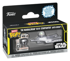 Star Wars Bitty POP! Ride Vinyl Figure N1 w/Mando 2,5 cm  0889698929660