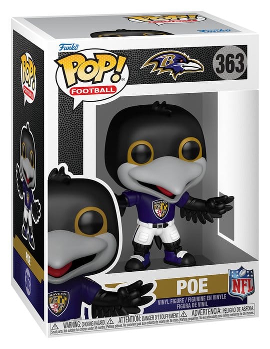 NFL POP! Vinyl Figure Mascots: Ravens- Poe 9 cm 0889698930017
