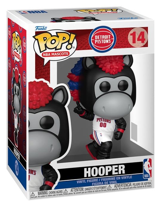 NBA POP! Basketball Vinyl Figure Mascots: Pistons- Hooper 9 cm 0889698930567