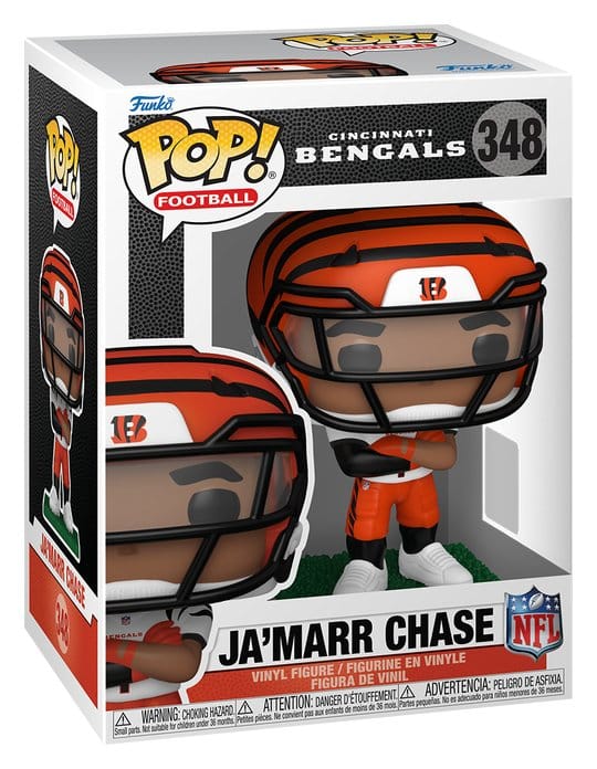 NFL POP! Vinyl Figure : Bengals- Ja'Marr Chase (clear visor) 9 cm 0889698930574