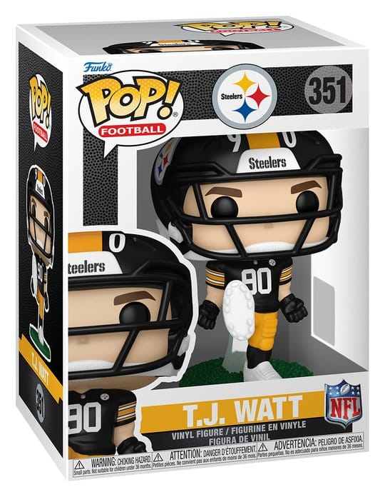 NFL POP! Vinyl Figure : Steelers- T.J. Watt 9 cm 0889698930604