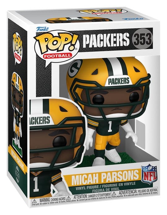 NFL POP! Vinyl Figure : Packers - Micah Parsons 9 cm 0889698930628