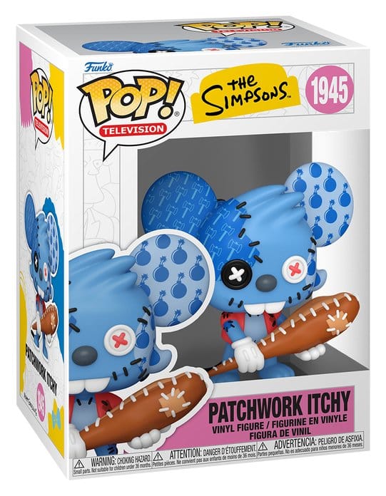The Simpsons POP! Animation Vinyl Figure Itchy Patchwork 9 cm 0889698931151
