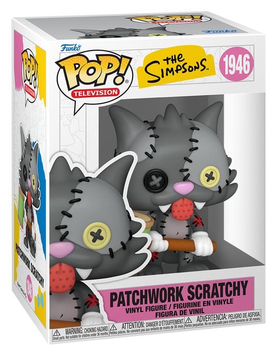 The Simpsons POP! Animation Vinyl Figure Scratchy Patchwork 9 cm 0889698931168