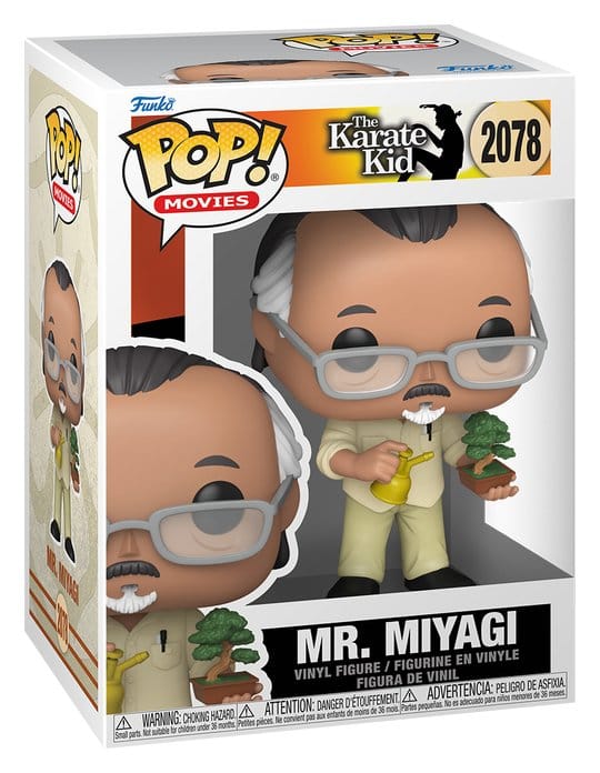 Karate Kid POP! Movies Vinyl Figure Mr. Miyagi w/BT 9 cm 0889698931786
