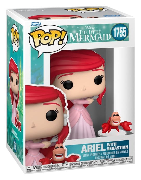 The Little Mermaid POP! Vinyl Figure S3 – Ariel with Sebastian 9 cm 0889698932172