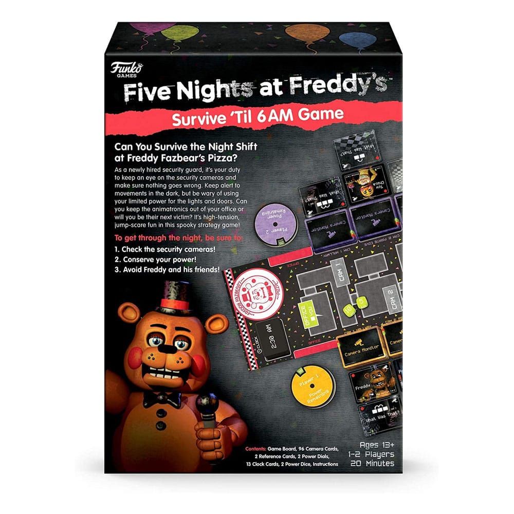 Five Nights at Freddy's Board Game Survive ´Til 6am  8720077326958