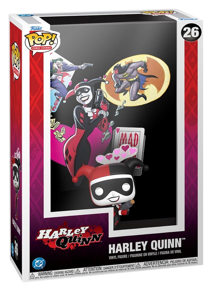 DC Comics POP! Comic Covers Vinyl Figure Harley Quinn 9 cm 0889698933810