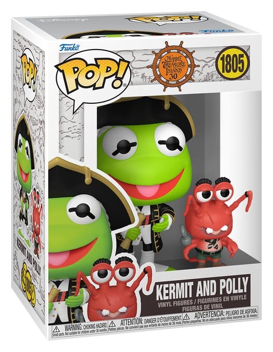 Muppet Treasure Island POP! Pop! & Buddy Vinyl Kermit & Polly 9 cm 0889698933988