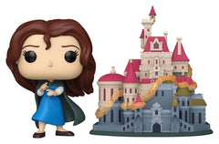 Beauty and the Beast POP! Town Vinyl Figures Belle with Castle 9 cm 0889698934626