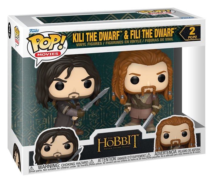 The Hobbit POP! Vinyl Figures 2-Pack Kili & Fili 10 cm 0889698934657
