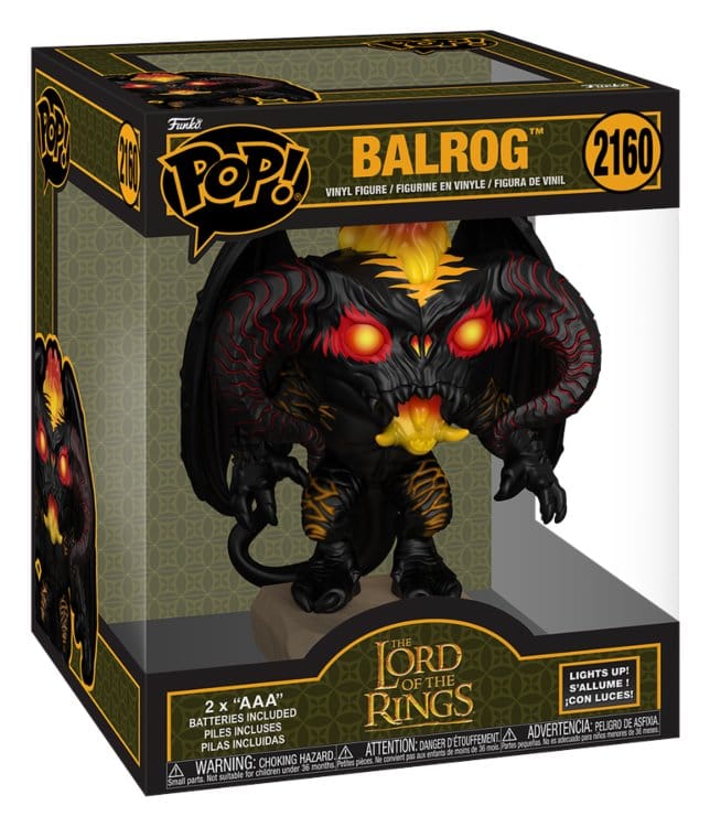 The Lord of the Rings Super Sized POP! Animation Vinyl Figure Balrog 15 cm 0889698934947