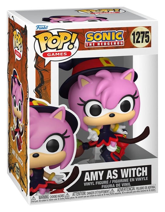 Sonic the Hedgehog POP! Games Vinyl Figure Amy on Broom 9 cm 0889698935258