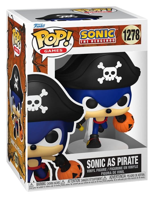 Sonic the Hedgehog POP! Games Vinyl Figure Pirate Sonic 9 cm 0889698935289