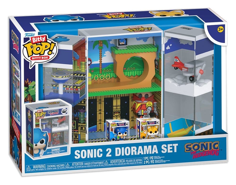 Sonic 2 Bitty POP! Boxes Vinyl Figure Diorama Set 0889698935630