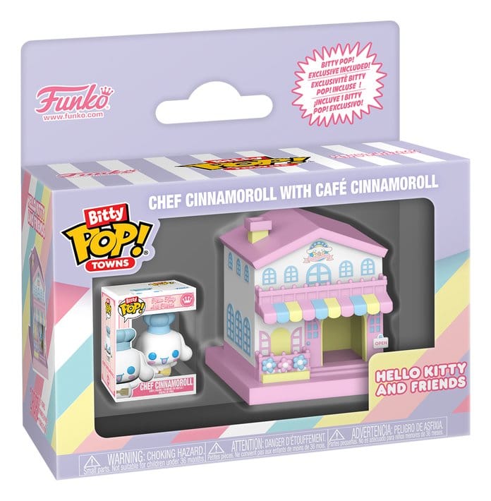 Sanrio Bitty POP! Town Vinyl Figure Cafe Cinnamoroll w/C 0889698935661
