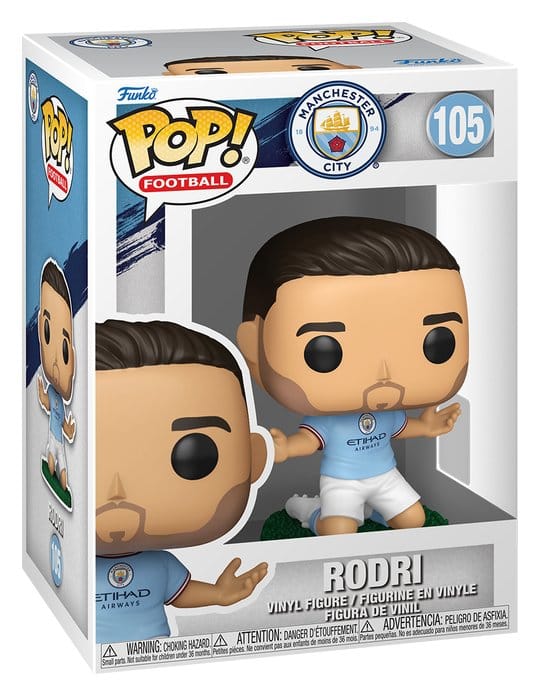 Manchester City F.C. POP! Football Vinyl Figure Rodri 9 cm 0889698937214