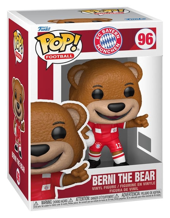 FC Bayern Munich POP! Football Vinyl Figure Berni der Bär 9 cm 0889698937474