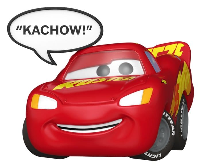 Cars POP! Sayings Vinyl Figure Lighting McQueen (Kachow) 6 cm 0889698937894