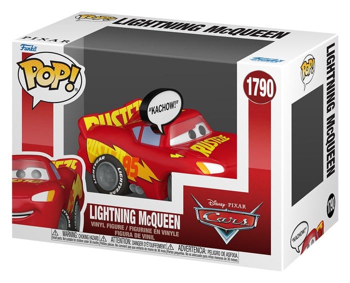 Cars POP! Sayings Vinyl Figure Lighting McQueen (Kachow) 6 cm 0889698937894