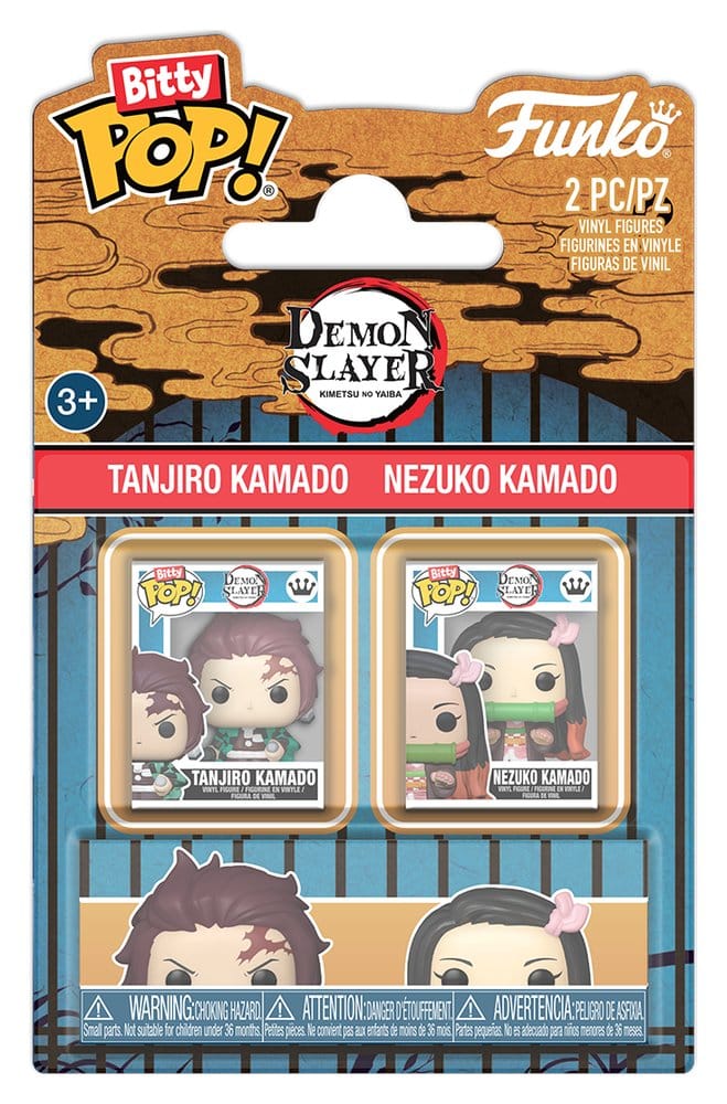 Demon Slayer: Kimetsu no Yaiba Bitty POP! Vinyl Figures 2-Pack Tanjiro & Nezuko 2 cm 0889698939966