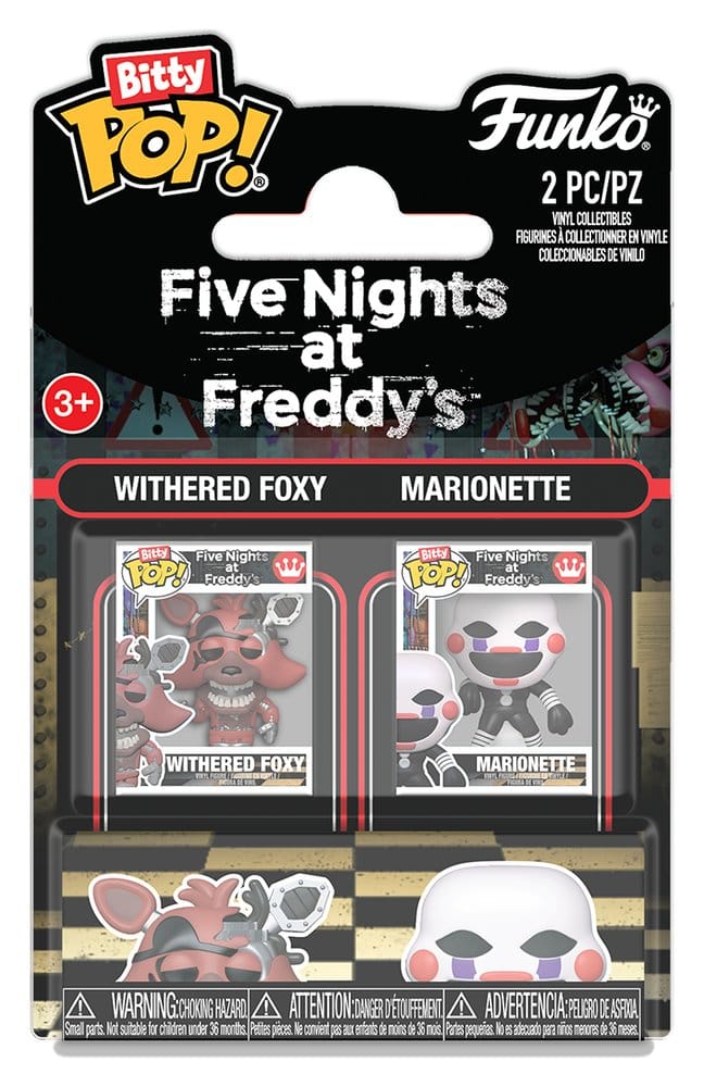Five Nights at Freddy's Bitty POP! Vinyl Figure 2-Pack Withered Foxy & Marionette 2 cm 0889698940818