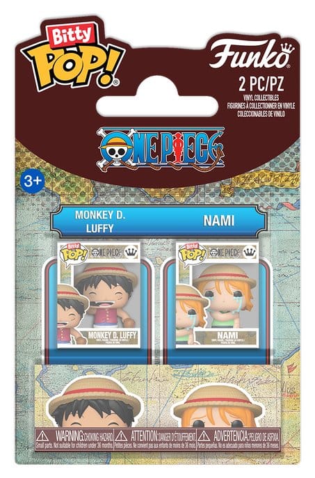 One Piece Bitty POP! Vinyl Figures 2-Pack Monkey D. Luffy & Nami 2 cm 0889698942201