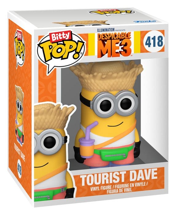 Minions Bitty POP! Vinyl Figures 2-Pack Pajama Bob & Tourist Dave 2 cm 0889698942232