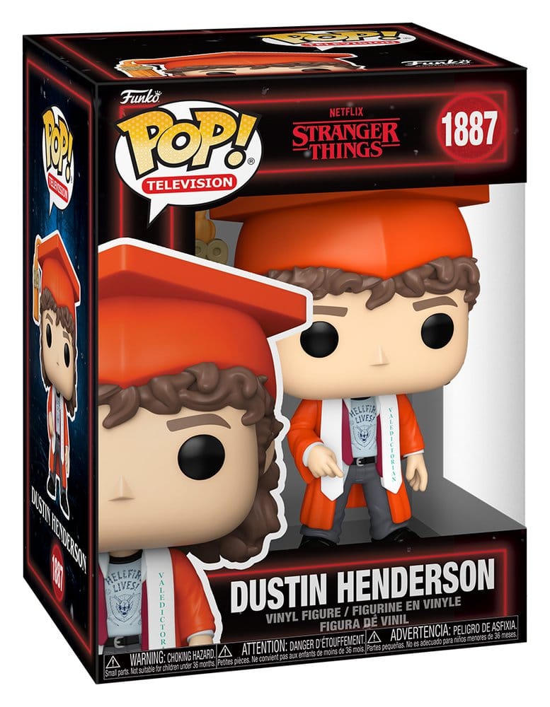 Stranger Things POP! TV Vinyl Figures Dustin Henderson 9 cm  0889698943536