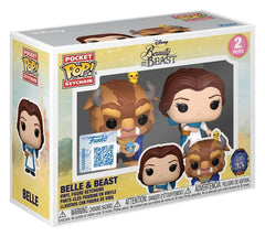 Beauty and the Beast POP! Vinyl Keychain 2-Pack Belle & Beast 4 cm  0889698948265