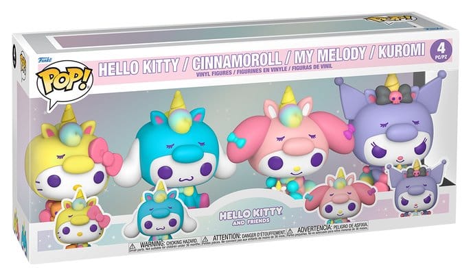 Sanrio POP! Vinyl Figures 4-Pack Hello Kitty Unicorn Outfit Black Friday Bundle 9 cm 0889698956437