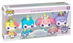 Sanrio POP! Vinyl Figures 4-Pack Hello Kitty Unicorn Outfit Black Friday Bundle 9 cm 0889698956437