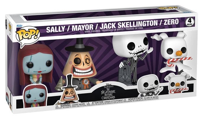 The Nightmare Before Christmas POP! Disney Vinyl Figures 4-Pack Black Friday Bundle 9 cm 0889698956598