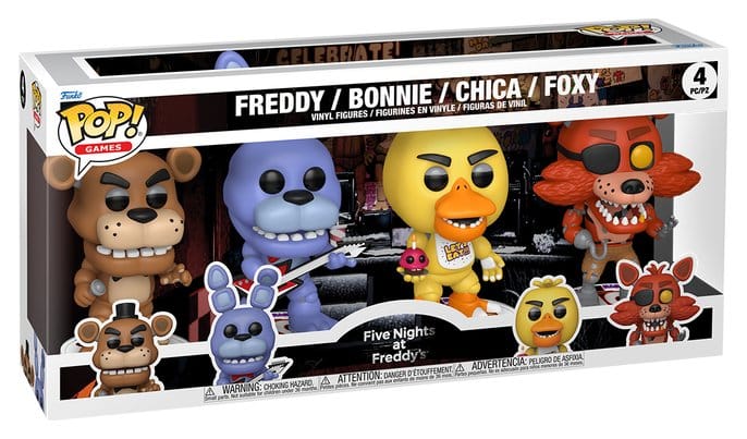 Five Nights at Freddy's POP! Vinyl Figures 4-Pack Black Friday Bundle 9 cm  0889698956604