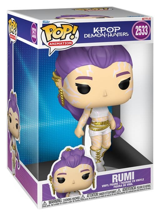 KPop Demon Hunters Super Sized Jumbo POP! Vinyl Figure Rumi 25 cm  0889698975681
