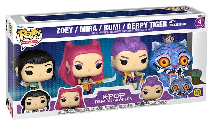 KPop Demon Hunters POP! Vinyl Figures 4-Pack KPOP DH 0889698975742