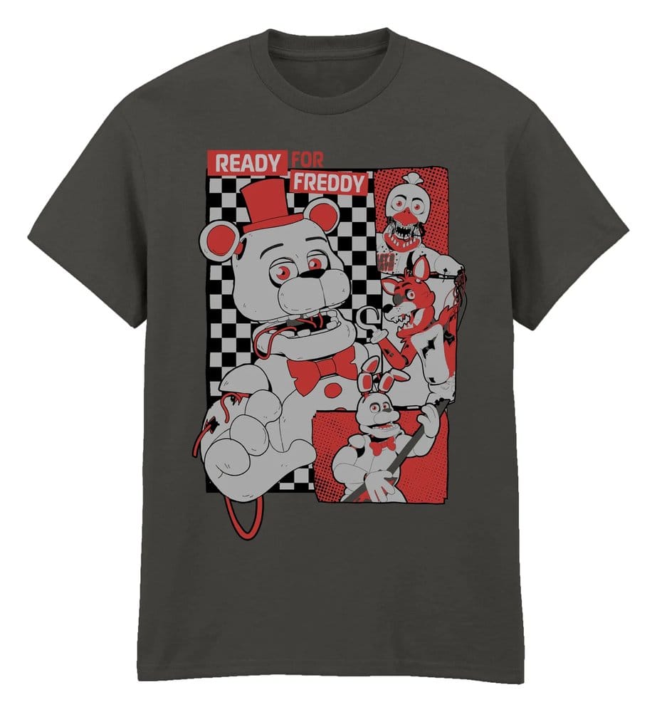 Five Nights at Freddy’s T-Shirt Collage Light Graphite Size S 5056811579735