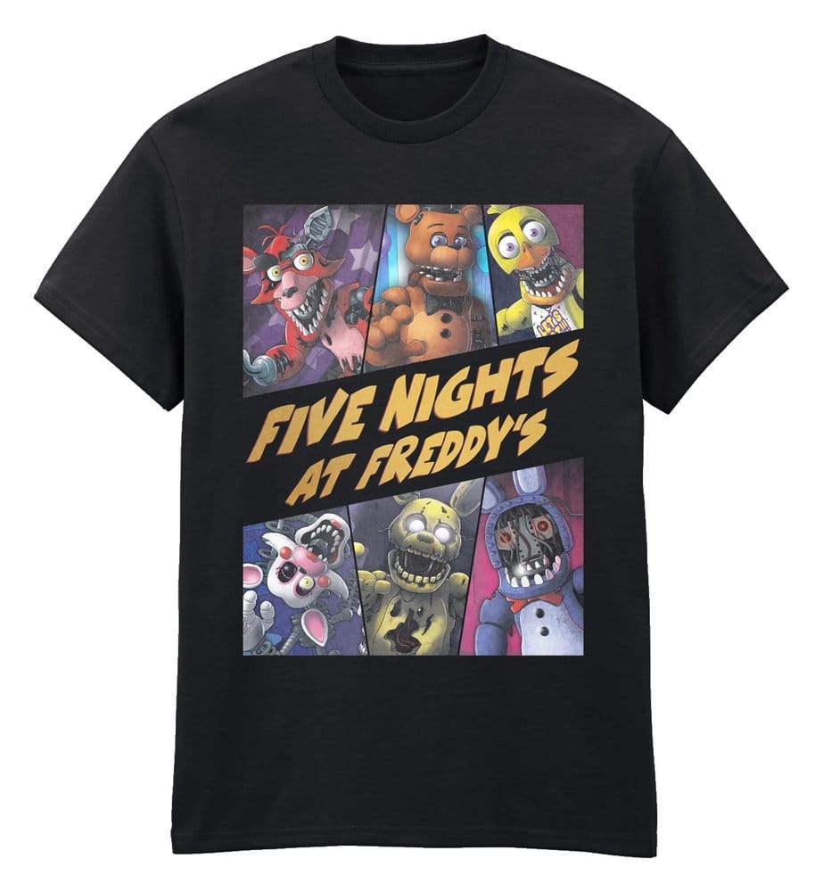 Five Nights at Freddy’s T-Shirt Withered Group Black Size S 5056811580083