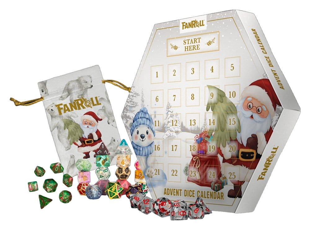 FanRoll Advent Calendar Holiday Dice 2026 0605468215364