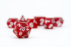 Dragon Storm Sharp Edge Silicone Dice Set Red Dragon Scales (7) 0687700234265
