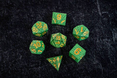 Dragon Storm Sharp Edge Silicone Dice Set Green Dragon Scales (7) 0687700234272