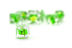 Dragon Storm Inclusion Dice Set Green Dragon (7) 0687700234302