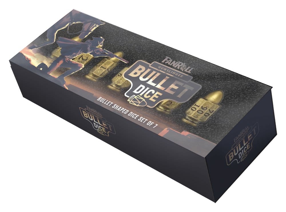 FanRoll Resin Bullet Poly Würfel Set Gunslinger (7)FanRoll Resin Bullet Poly Dice Set Gunslinger (7)FanRoll Resin Bullet Poly pack dés Gunslinger (7)FanRoll Resin Bullet Poly Pack de Dados Gunslinger (7) 0605468408759