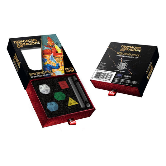 Dungeons & Dragons Dice Set 50th Anniversary: Retro Holmes Replica 0687700234661